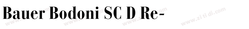 Bauer Bodoni SC D Re字体转换